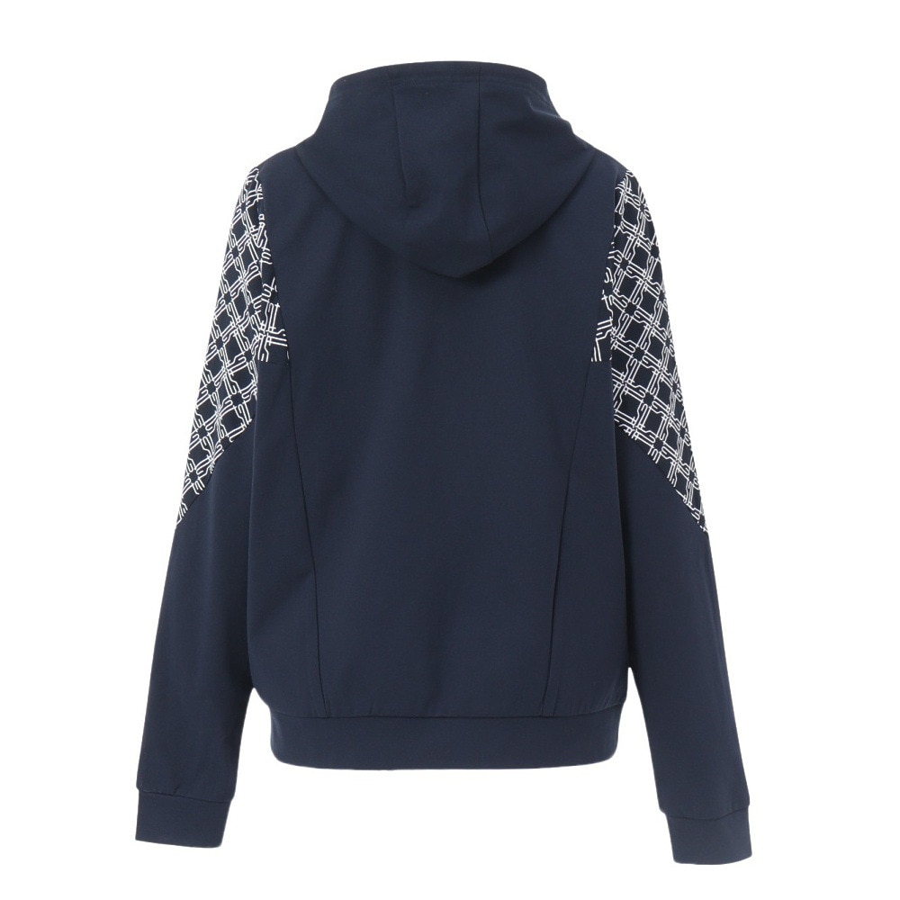 ルコックスポルティフ（lecoqsportif）（レディース）ゴルフウェア 長袖 フーディースウェット LG5SSW80L NV00