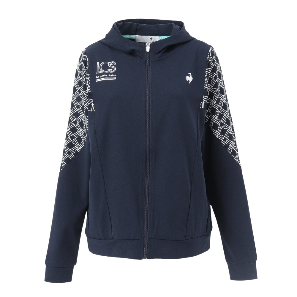 ルコックスポルティフ（lecoqsportif）（レディース）ゴルフウェア 長袖 フーディースウェット LG5SSW80L NV00