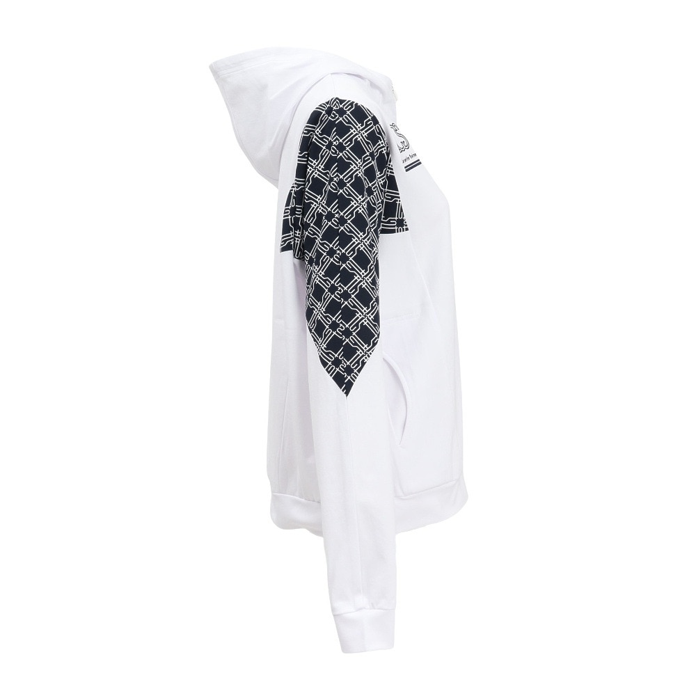 ルコックスポルティフ（lecoqsportif）（レディース）ゴルフウェア 長袖 フーディースウェット LG5SSW80L WH00
