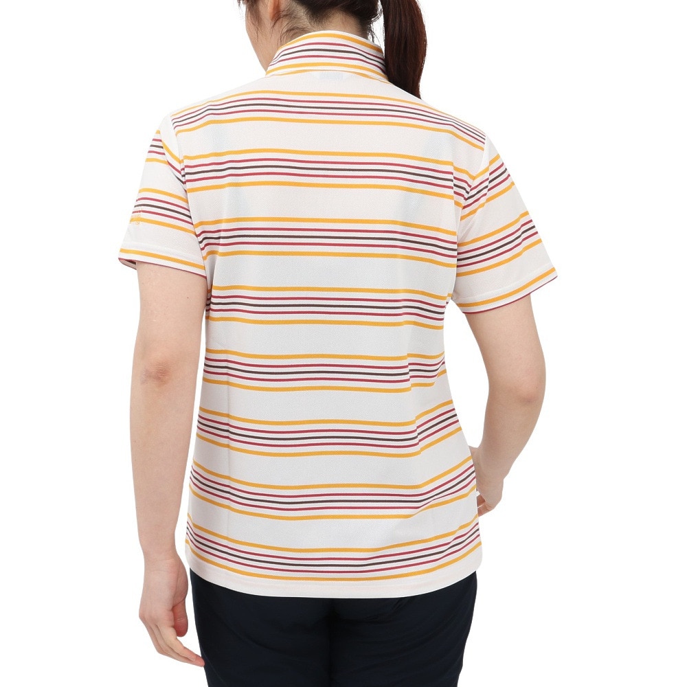 マンシングウエア（MUNSING WEAR）（レディース）ゴルフウェア 吸汗速乾 ストレッチ スタンドジップ 半袖シャツ MG5SHS83L OR00