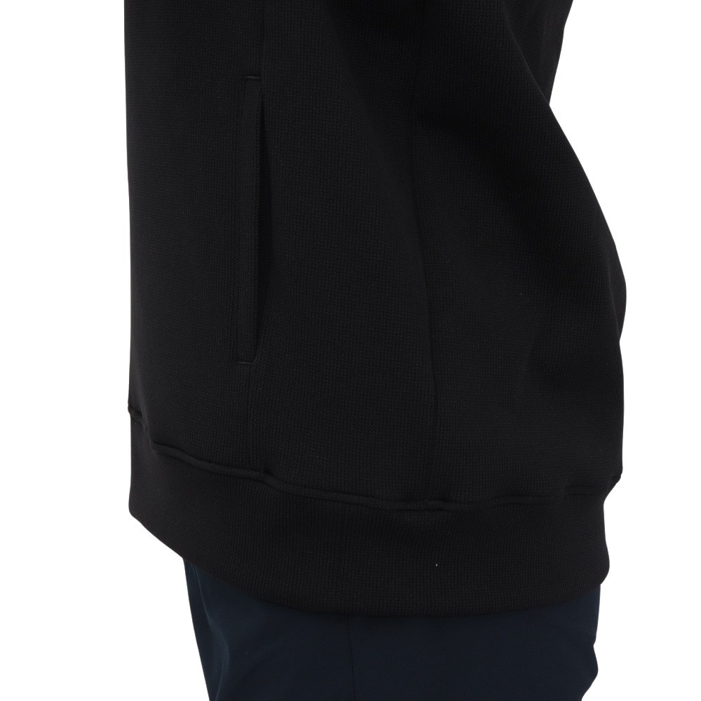 マンシングウエア（MUNSING WEAR）（レディース）ゴルフウェア 吸汗速乾 2WAY ストレッチ Wフェイス 前開き 長袖パーカー MG5SSW81L BK00