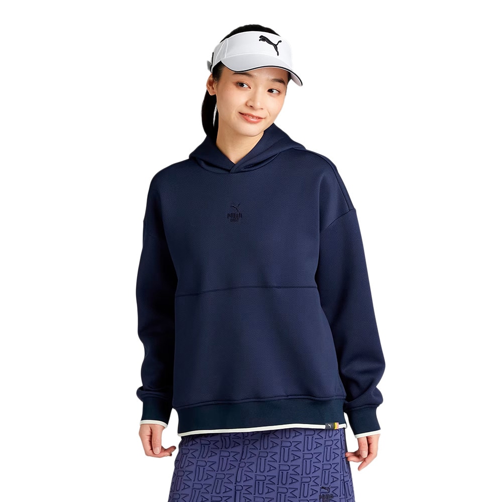 プーマ（PUMA）（レディース）ゴルフウェア FOG リラックス 長袖 スウェットパーカー フーディ 633334-02