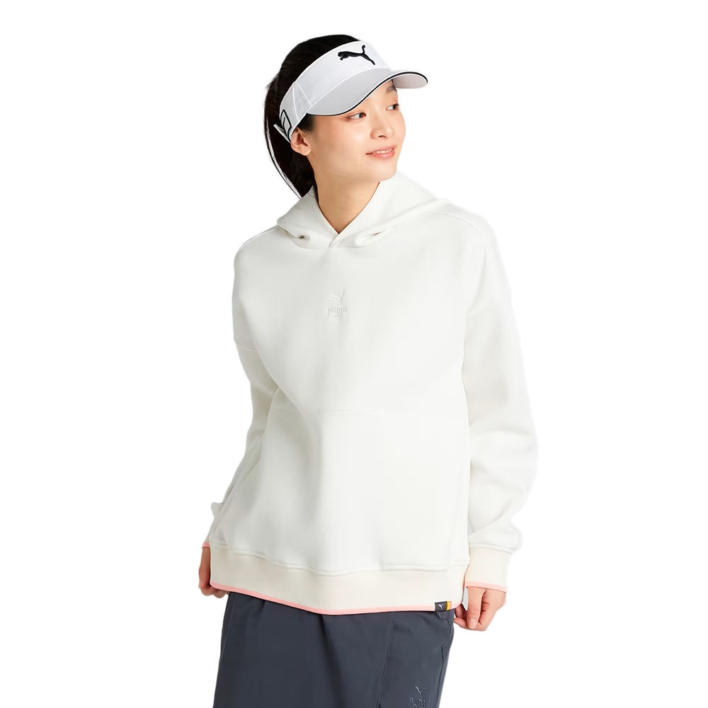 プーマ（PUMA）（レディース）ゴルフウェア FOG リラックス 長袖 スウェットパーカー フーディ 633334-03