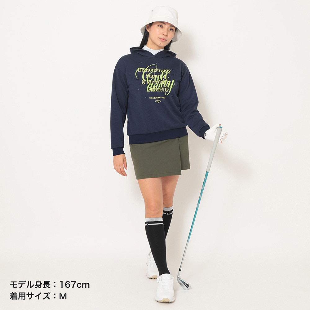 キャロウェイ（CALLAWAY）（レディース）ゴルフウェア プルオーバースウェットパーカー C25217204-1120
