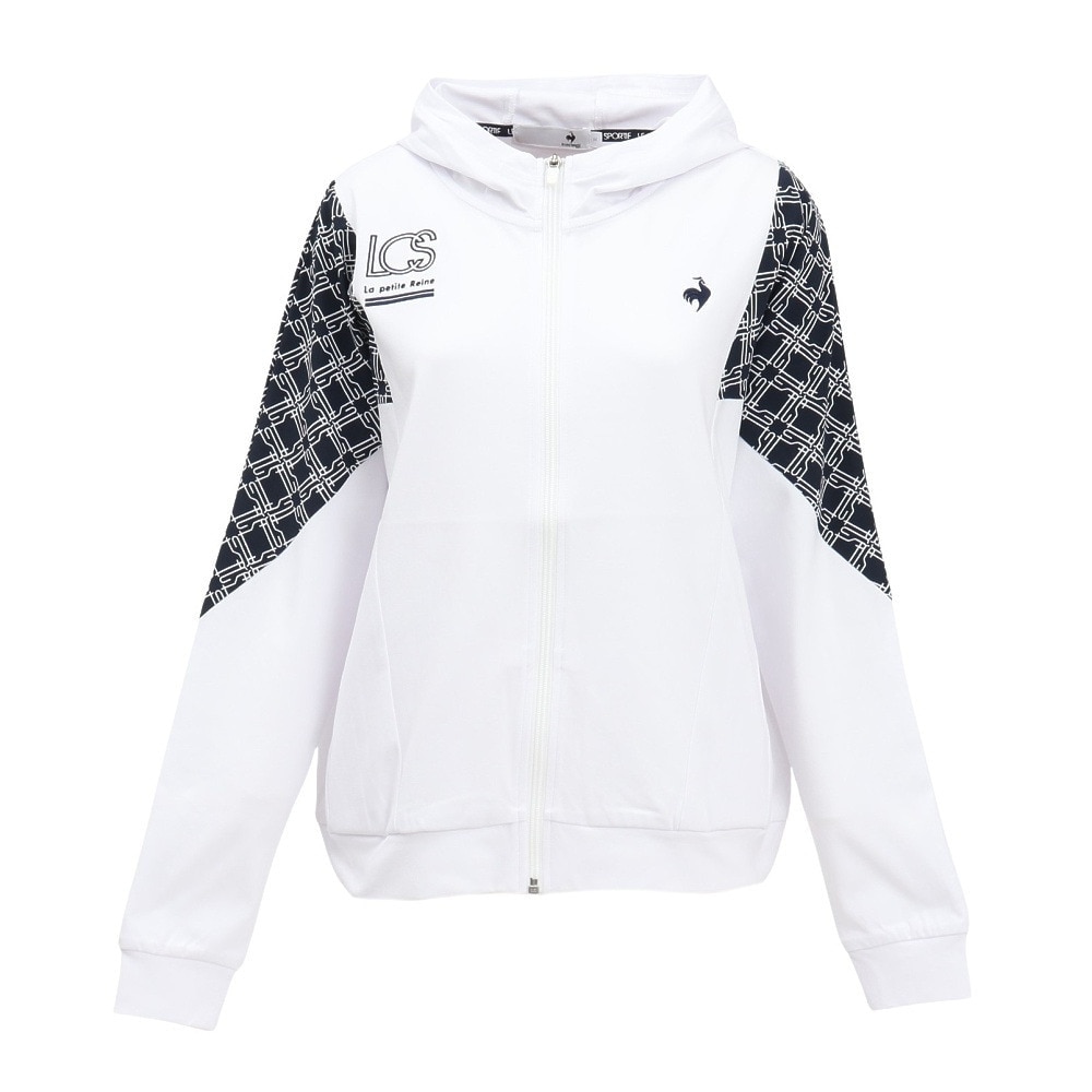 ルコックスポルティフ（lecoqsportif）（レディース）ゴルフウェア 長袖 フーディースウェット LG5SSW80L WH00