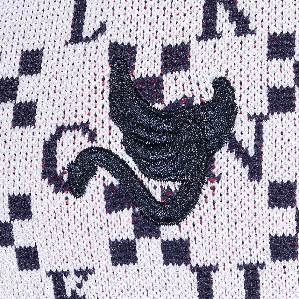 クランク（CLUNK）（レディース）ゴルフウェア 保温 ジャガード 長袖ニットパーカー CL5SUY57 WHT