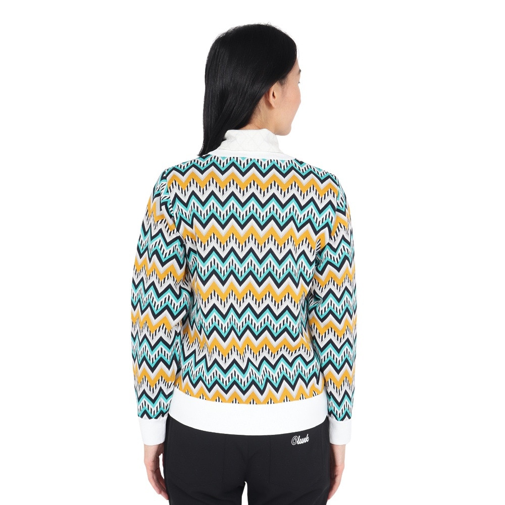 クランク（CLUNK）（レディース）ゴルフウェア ハイゲージクルーニット CL5QUJ10 WHT