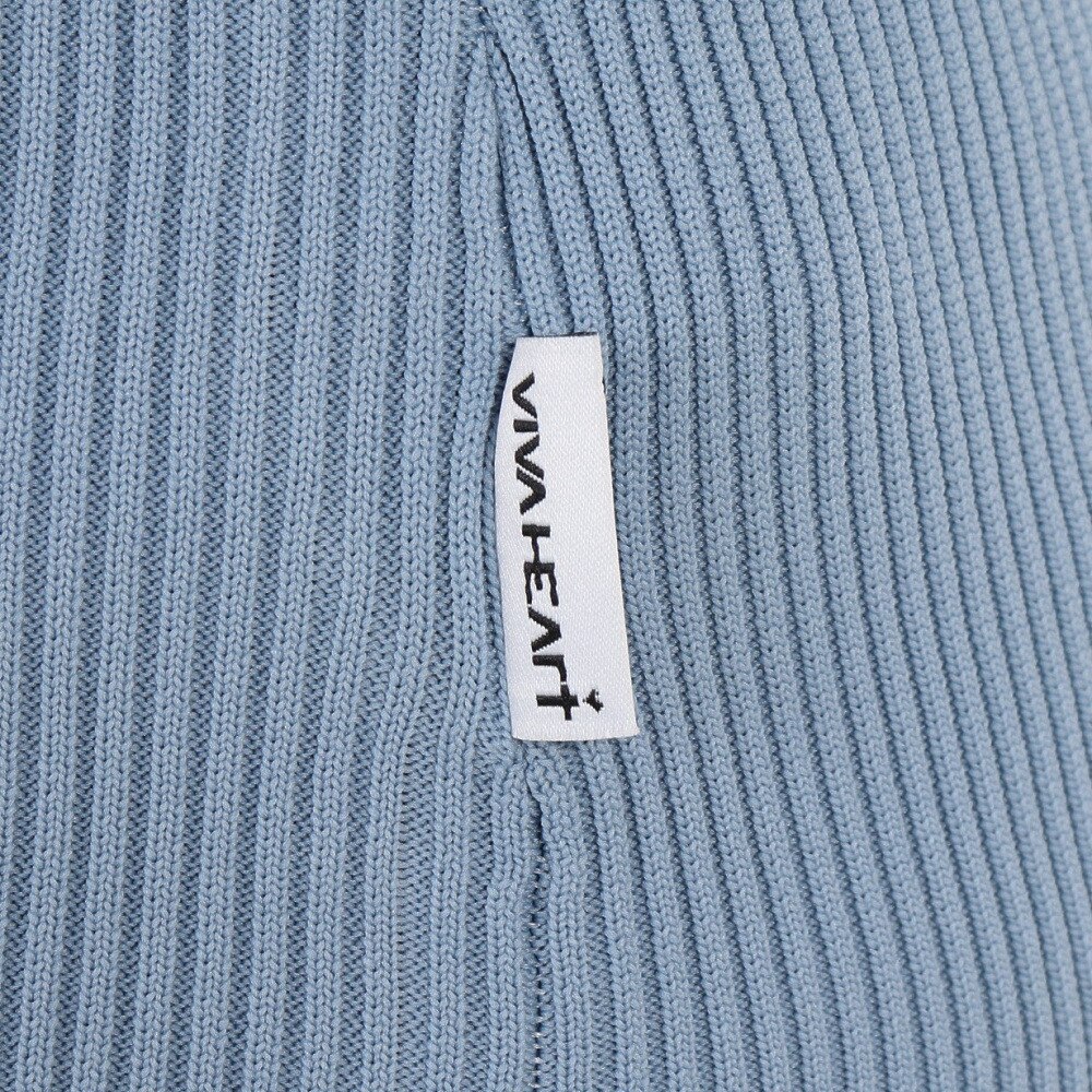 ビバハート（VIVA HEART）（レディース）ゴルフウェア FIT TECH ハイネックリブニット 012-19911-091