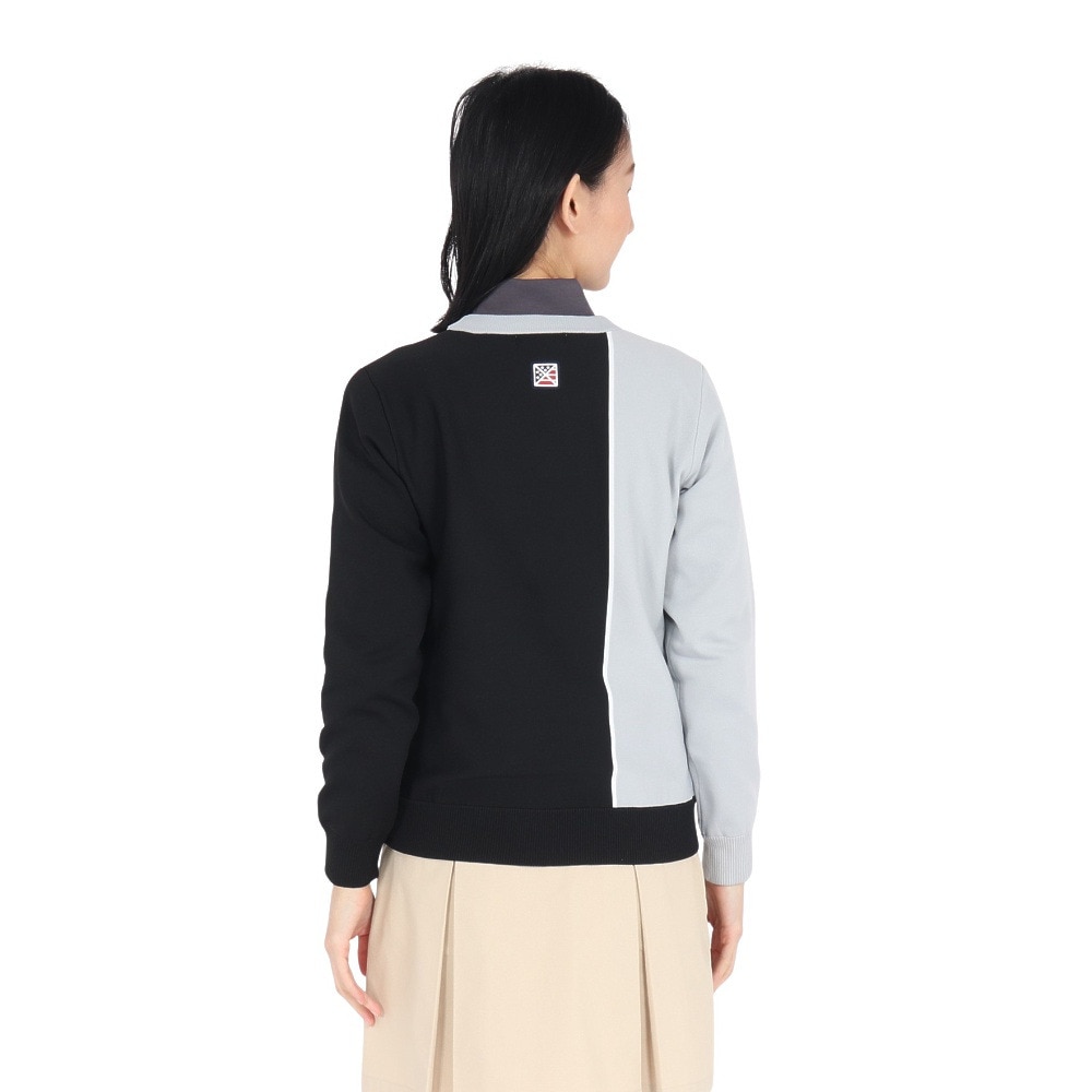 トミーアーマー（Tommy Armour）（レディース）ゴルフウェア 軽量 Tech JQ ニット 長袖クルーネック TAPLU23F070012 BLK