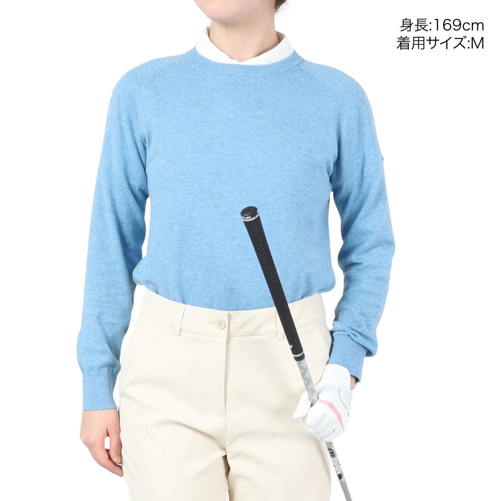 エピキュール（epicure）（レディース）ゴルフウェア 長袖 14GG天竺クルーネックプルオーバー 152-10910-091