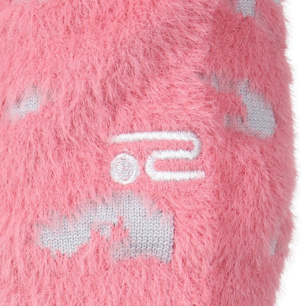 ROSASEN（レディース）ゴルフウェア 防風 保温 A-Line ヒョウ柄 シャギー 長袖ニットセーター 048-12012-073