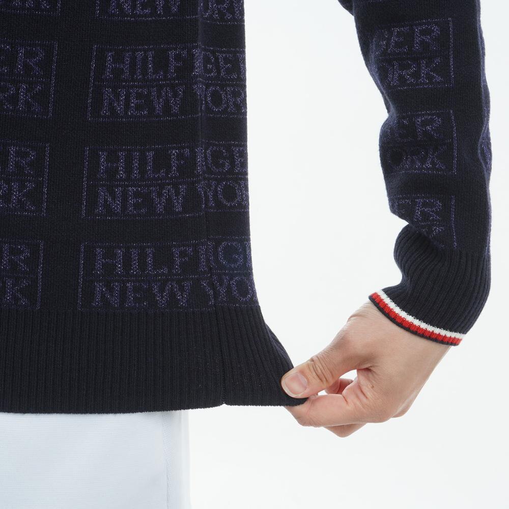 トミー ヒルフィガー ゴルフ（TOMMY HILFIGER GOLF）（レディース）ゴルフウェア ジャカード クルーネックセーター THLA466-NVY