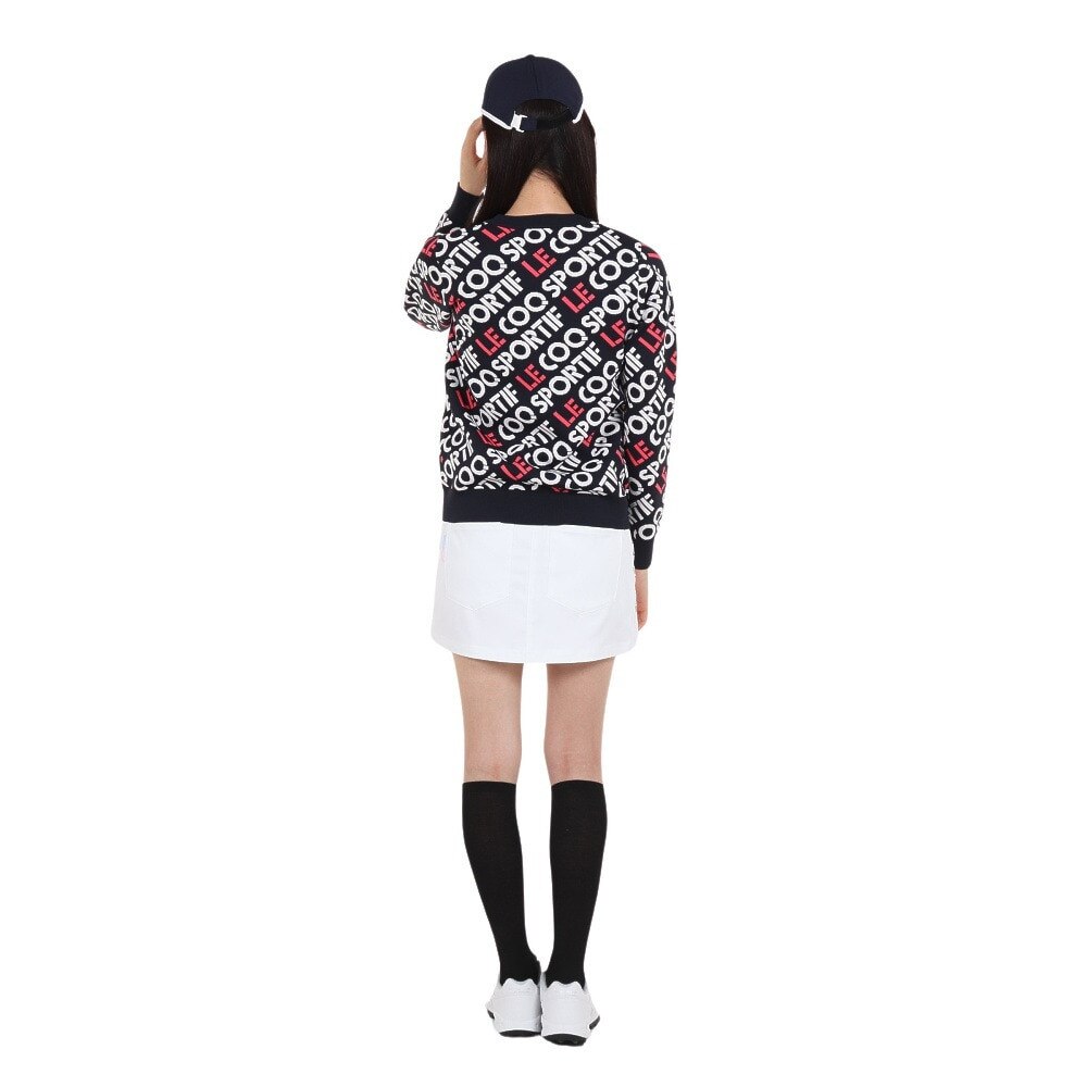 ルコックスポルティフ（lecoqsportif）（レディース）ゴルフウェア マルチカラーロゴセーター QGWWJL01 NV00