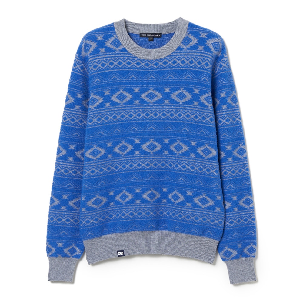 ROSASEN(ROSASEN)ゴルフウェア 長袖 モールジャガード クルーネック 045-14011-25AW-093(La… ROSASEN（ROSASEN）（レディース）ゴルフウェア 長袖 モールジャガード