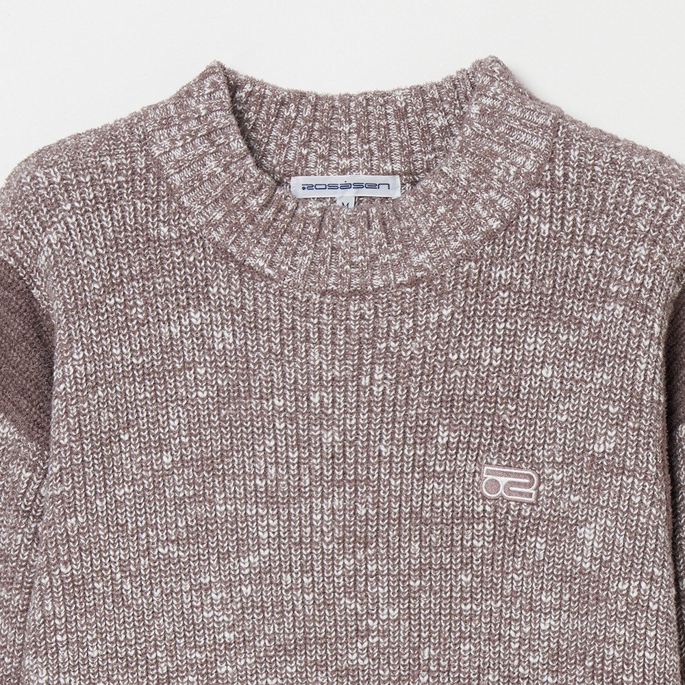 ROSASEN（ROSASEN）（レディース）ゴルフウェア 長袖 ミックスヤーンニット 048-14011-25AW-052