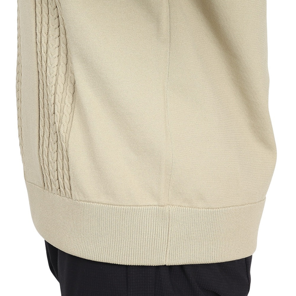 トミーアーマー（Tommy Armour）（レディース）ゴルフウェア 長袖 Wポリニット クルーネック プルオーバー TASL25F070020 BEG