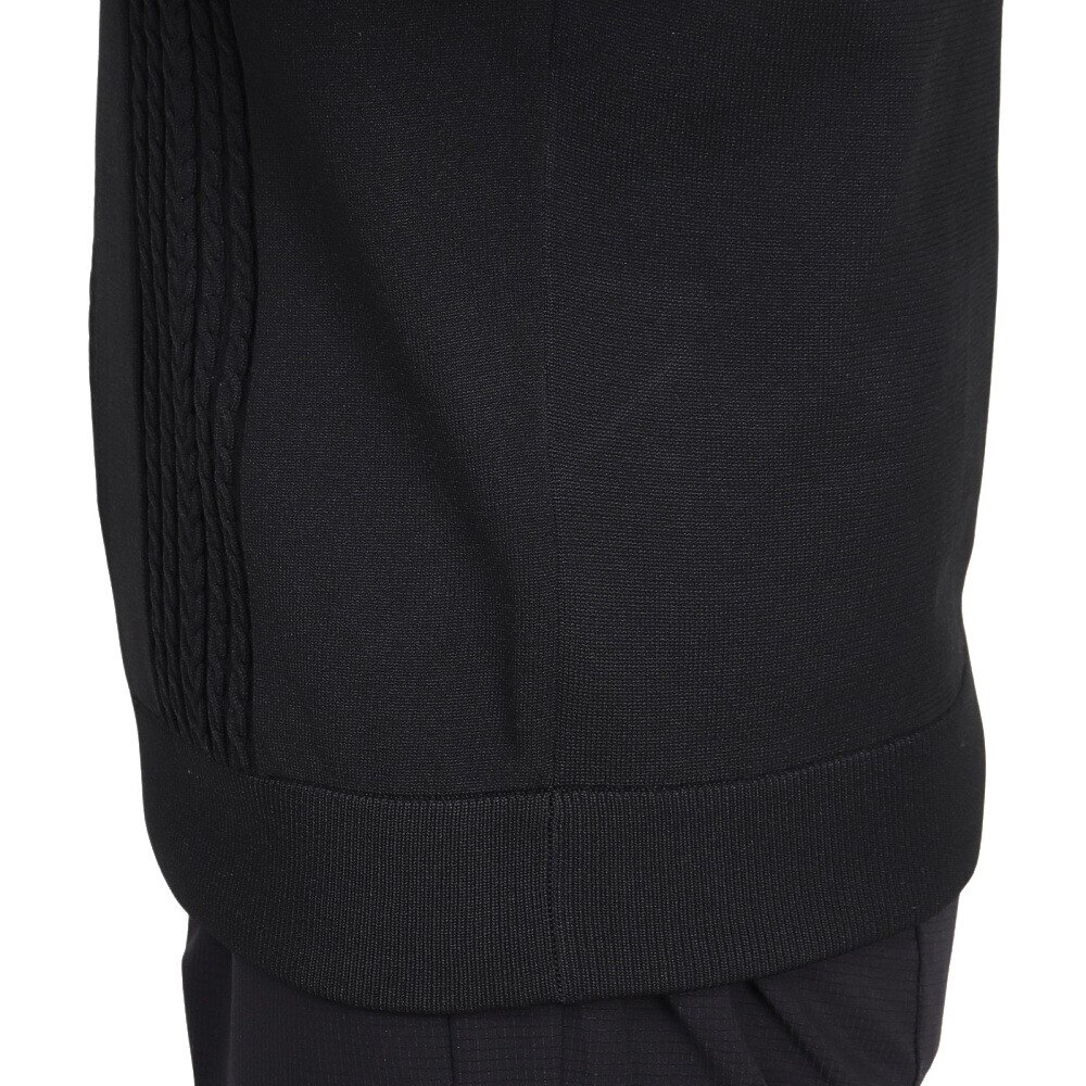 トミーアーマー（Tommy Armour）（レディース）ゴルフウェア 長袖 Wポリニット クルーネック プルオーバー TASL25F070020 BLK