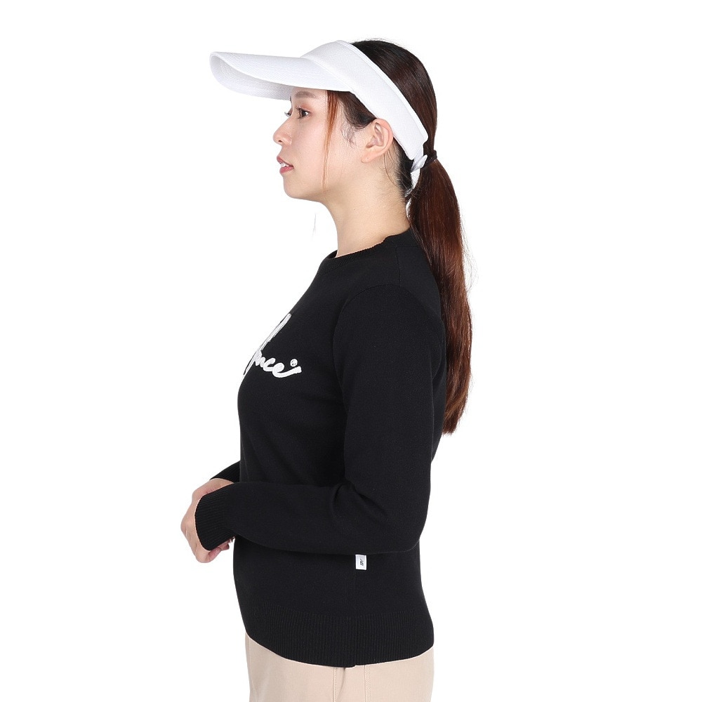 ニューバランス（new balance）（レディース）ゴルフウェア クルーネック ニット プルオーバー 012-5270502-010