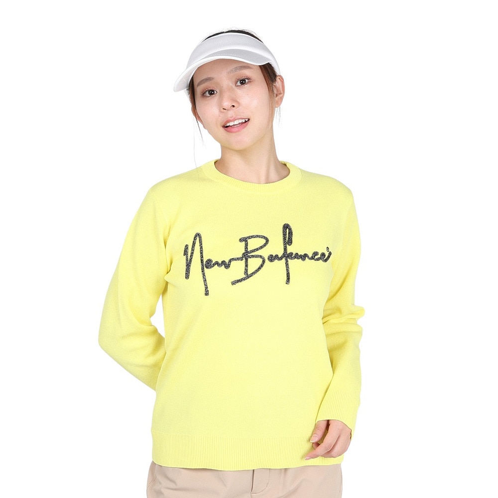 ニューバランス（new balance）（レディース）ゴルフウェア クルーネック ニット プルオーバー 012-5270502-061