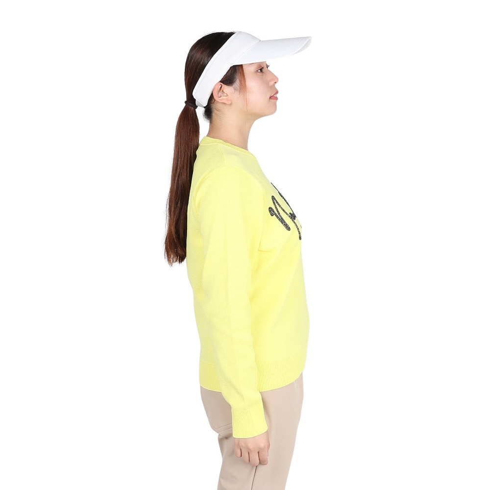 ニューバランス（new balance）（レディース）ゴルフウェア クルーネック ニット プルオーバー 012-5270502-061