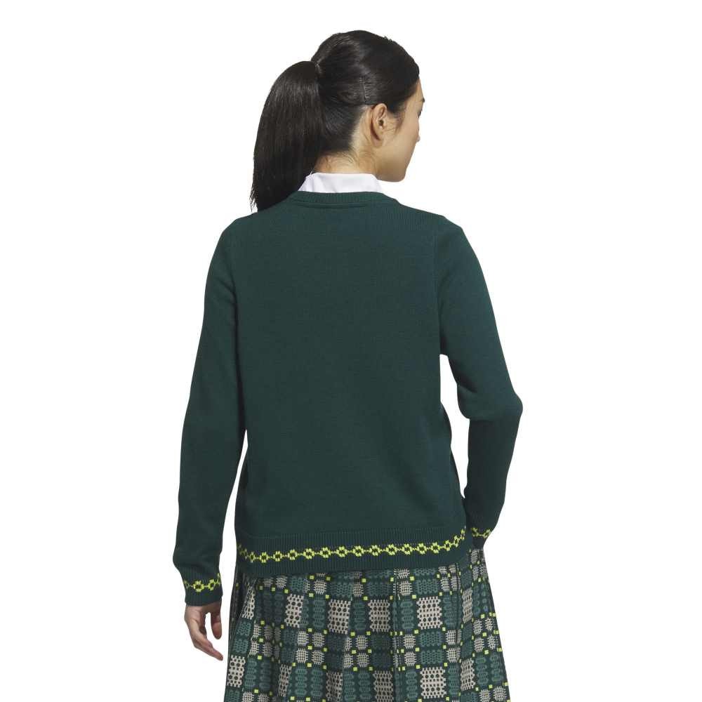 アディダス(adidas)ゴルフウェア 長袖 トラディショナルパターン フルファッション クルートップス JWK02-JM71… アディダス（adidas）（レディース）ゴルフウェア 長袖