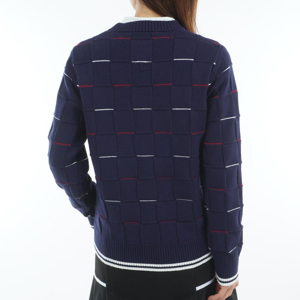 トミーヒルフィガーゴルフ（TOMMY HILFIGER GOLF）（レディース）ゴルフウェア マシュマロタッチ 長袖クルーネックニット THLA584-NVY