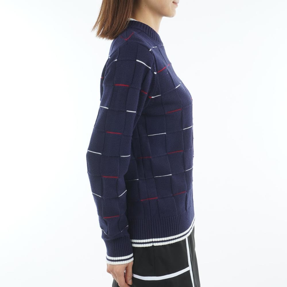 トミーヒルフィガーゴルフ（TOMMY HILFIGER GOLF）（レディース）ゴルフウェア マシュマロタッチ 長袖クルーネックニット THLA584-NVY