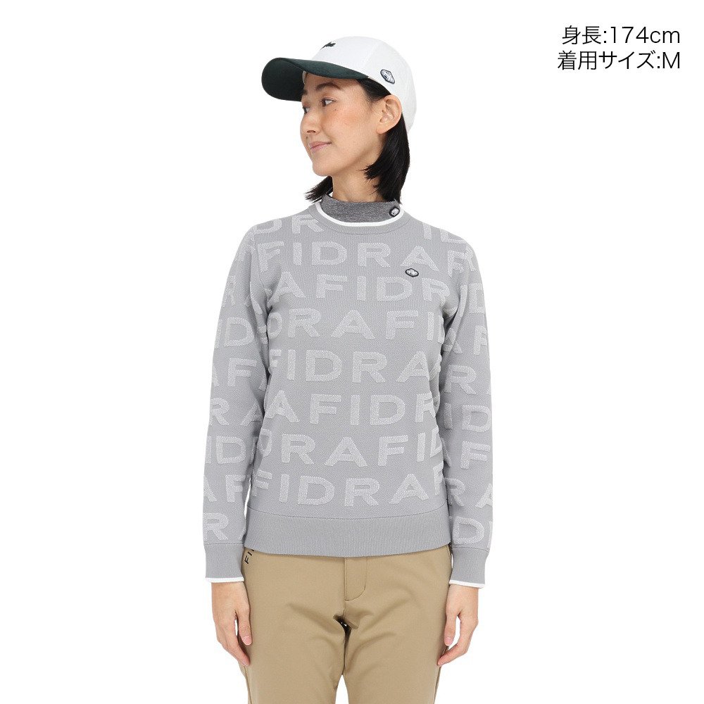 フィドラ（FIDRA）（レディース）ゴルフウェア 長袖 ジャカード