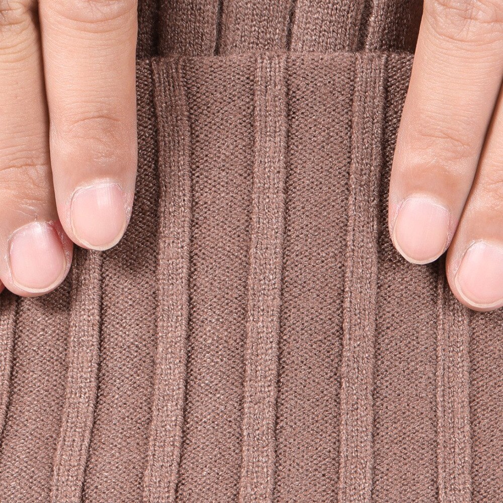 ROSASEN（レディース）ゴルフウェア 保温 A-Line リブハイネック長袖ニットセーター 048-12013-043