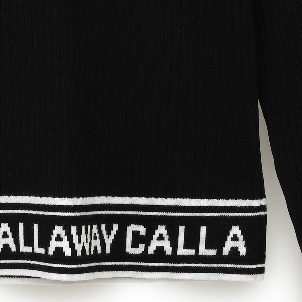 キャロウェイ（CALLAWAY）（レディース）ゴルフウェア 長袖ハイネックプレーンニット C24218202-1010