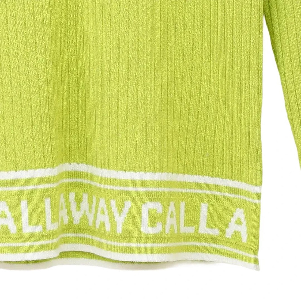 キャロウェイ（CALLAWAY）（レディース）ゴルフウェア 長袖ハイネックプレーンニット C24218202-1130
