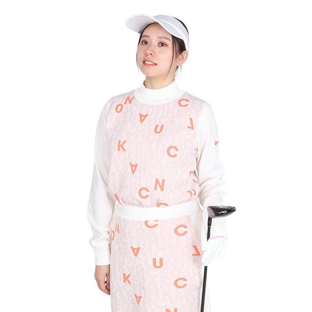 クランク（CLUNK）（レディース）ゴルフウェア 軽量 ロゴニット CL5SUJ08 WHT