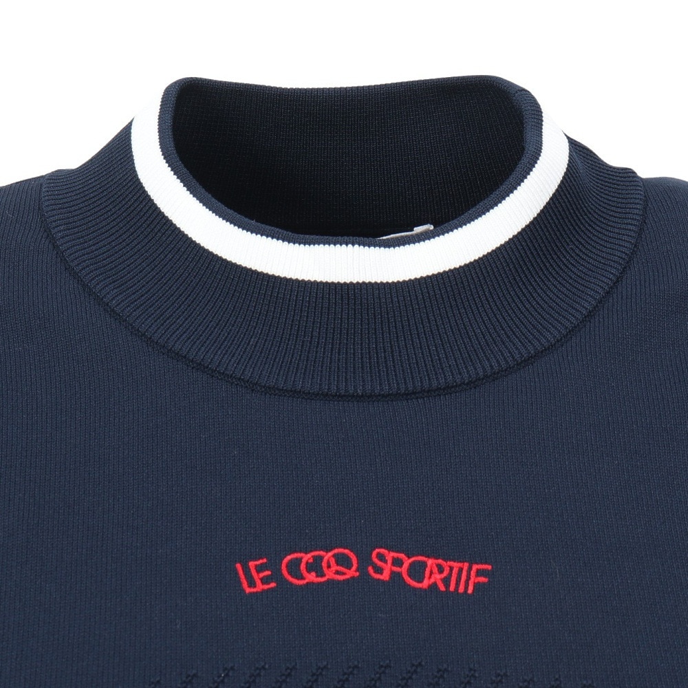 ルコックスポルティフ（lecoqsportif）（レディース）ゴルフウェア 長袖 モックネック セーター LG5SST80L NV00