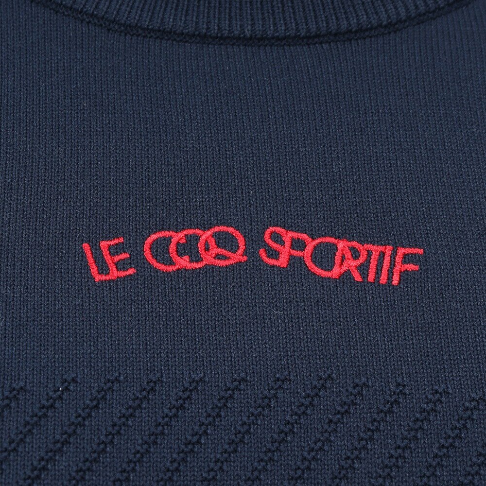 ルコックスポルティフ（lecoqsportif）（レディース）ゴルフウェア 長袖 モックネック セーター LG5SST80L NV00
