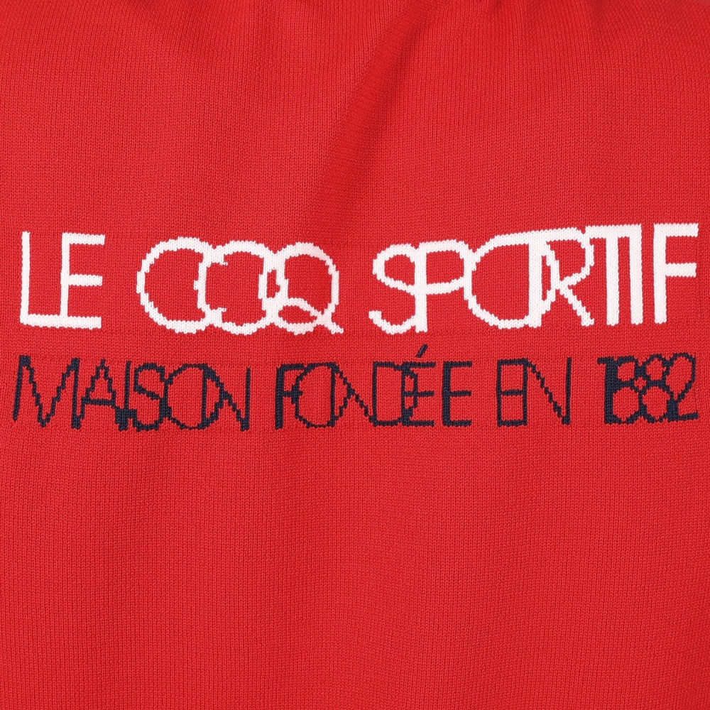 ルコックスポルティフ（lecoqsportif）（レディース）ゴルフウェア 長袖 モックネック セーター LG5SST80L RD00