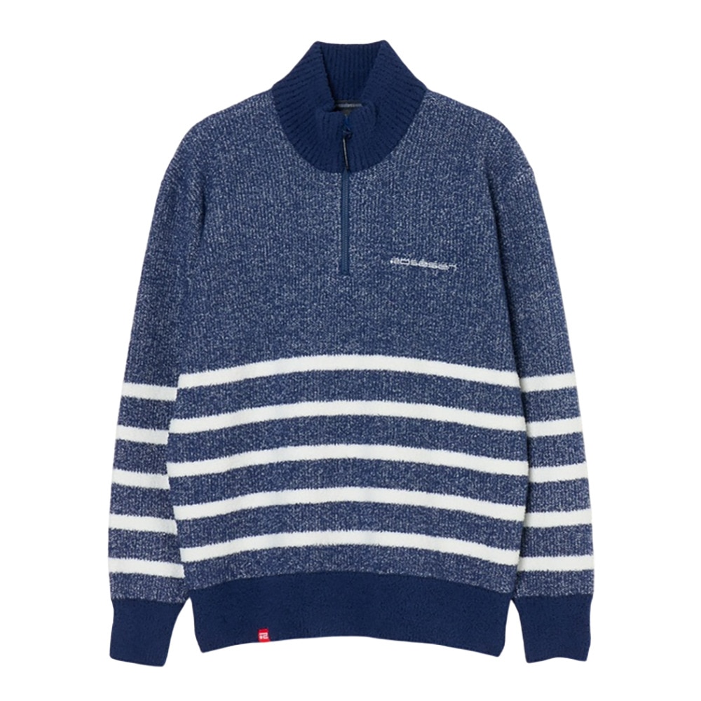 ROSASEN(ROSASEN)ゴルフウェア 長袖 ハーフジップ ボーダーニット 045-14013-25AW-096(Lad… ROSASEN（ROSASEN）（レディース）ゴルフウェア 長袖 ハーフジップ