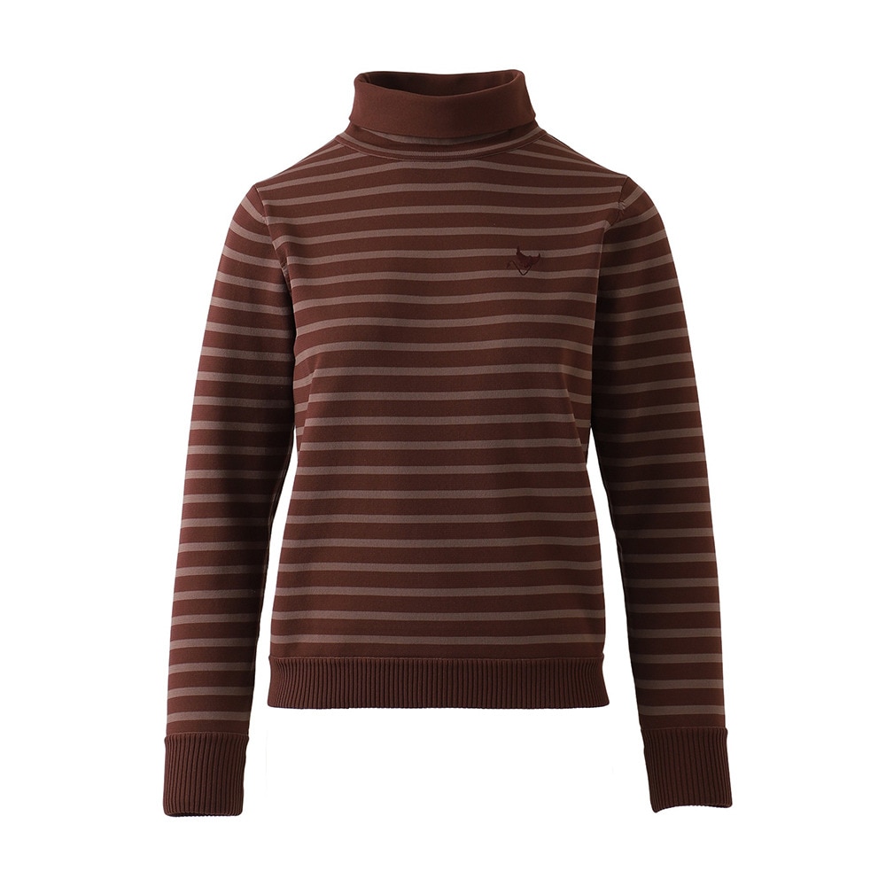 クランク（CLUNK）（レディース）ゴルフウェア 長袖 リバーシブルニット CL5UUJ11 BRN