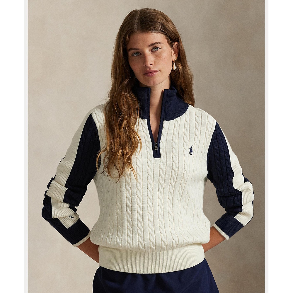 ラルフ ローレン（RALPH LAUREN）（レディース）ゴルフウェア ラグラン ハーフジップセーター WMXGSWENC020079100