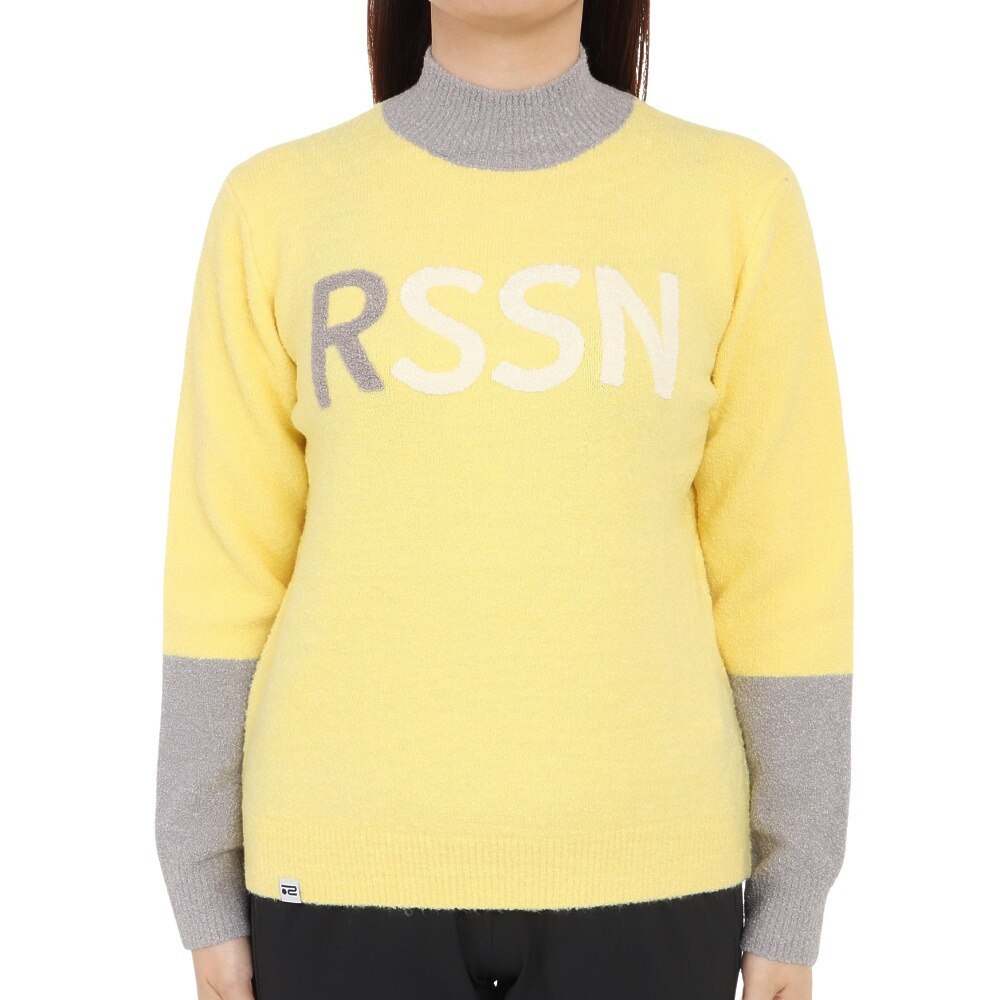 ROSASEN（レディース）ゴルフウェア A-Line リングヤーンドロップショルダーニット 048-19011-031