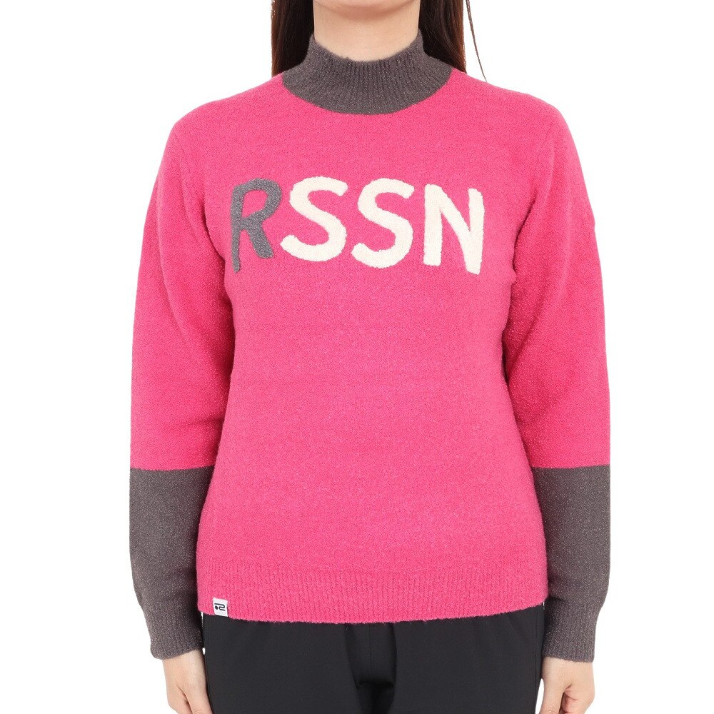 ROSASEN（レディース）ゴルフウェア A-Line リングヤーンドロップショルダーニット 048-19011-072