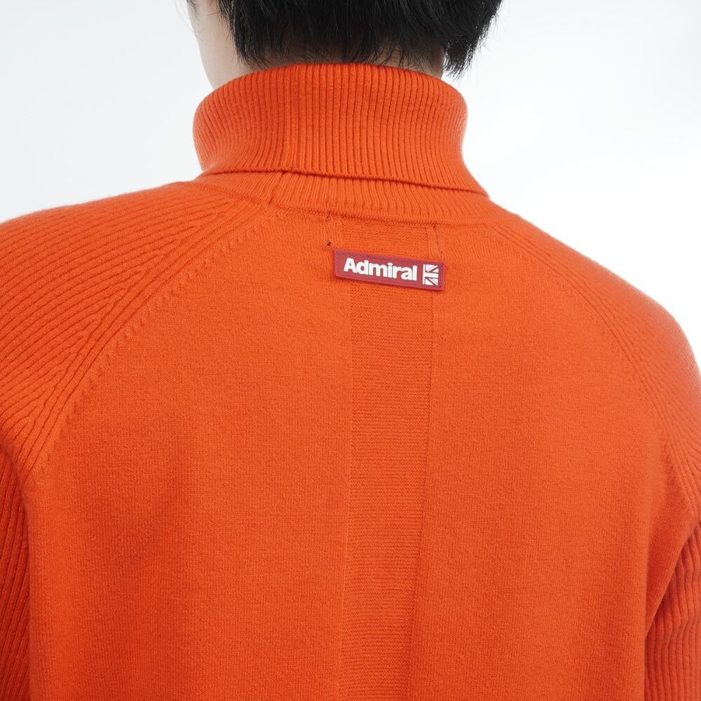 アドミラル ゴルフ（Admiral GOLF）（レディース）ゴルフウェア ステッチロゴ タートルネックセーター ADLA369-ORG