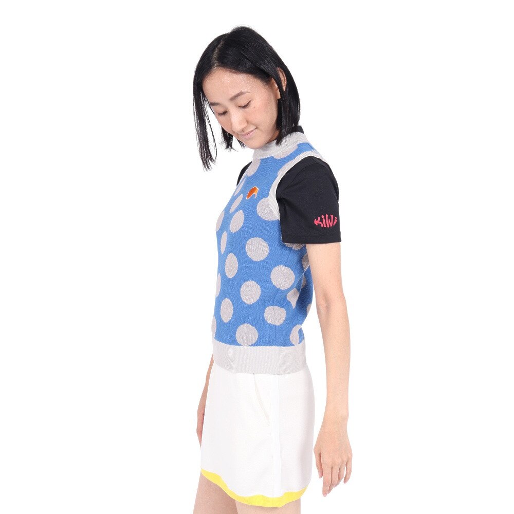 キウイアンドコー（KIWI&CO.）（レディース）ゴルフウェア Dot Summer Knit Vest KIWI8KV01L221-C074★★★