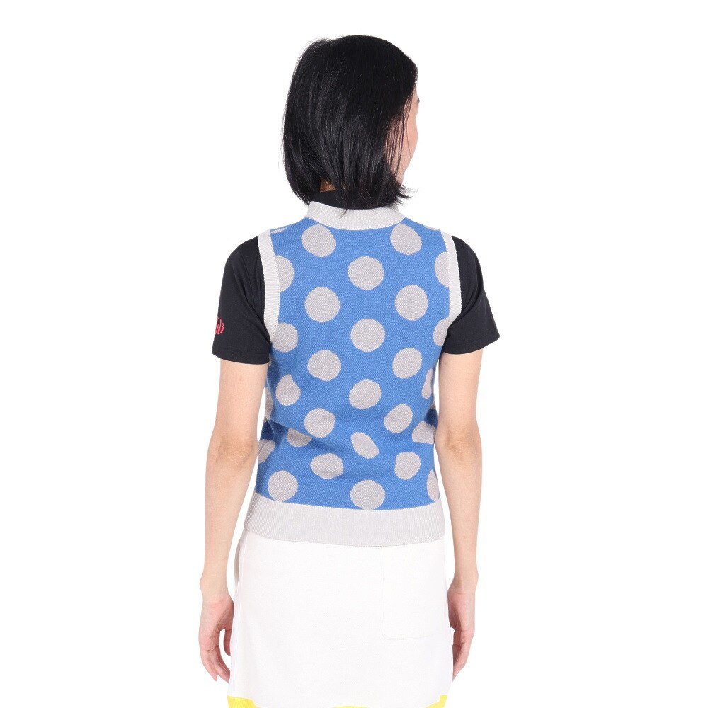 キウイアンドコー（KIWI&CO.）（レディース）ゴルフウェア Dot Summer Knit Vest KIWI8KV01L221-C074★★★