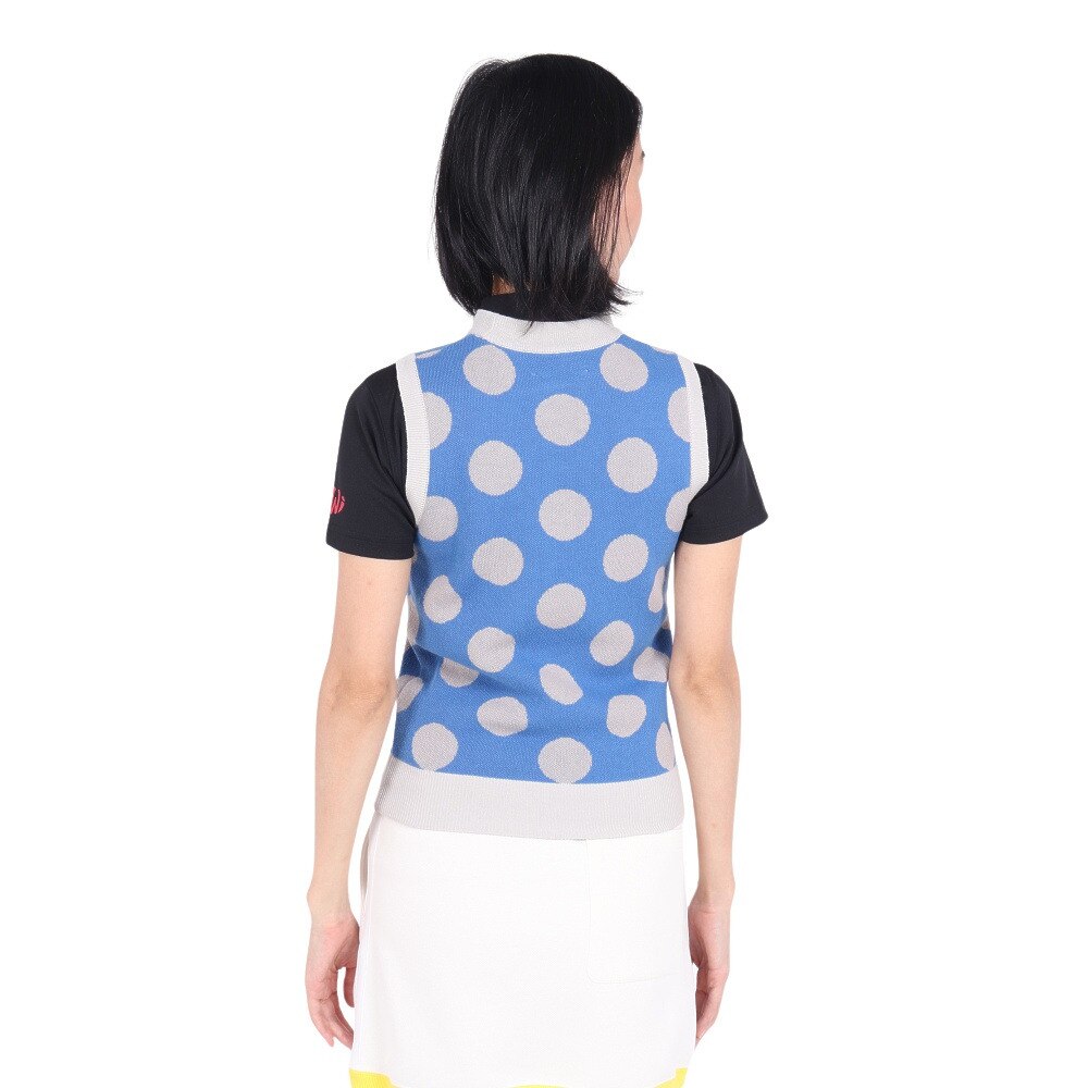 キウイアンドコー（KIWI&CO.）（レディース）ゴルフウェア Dot Summer Knit Vest KIWI8KV01L221-C074