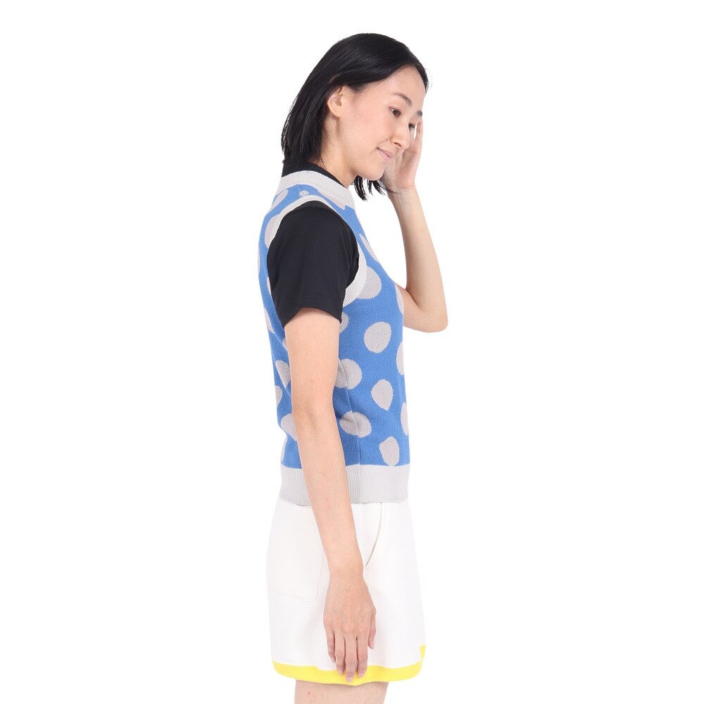 キウイアンドコー（KIWI&CO.）（レディース）ゴルフウェア Dot Summer Knit Vest KIWI8KV01L221-C074★★★