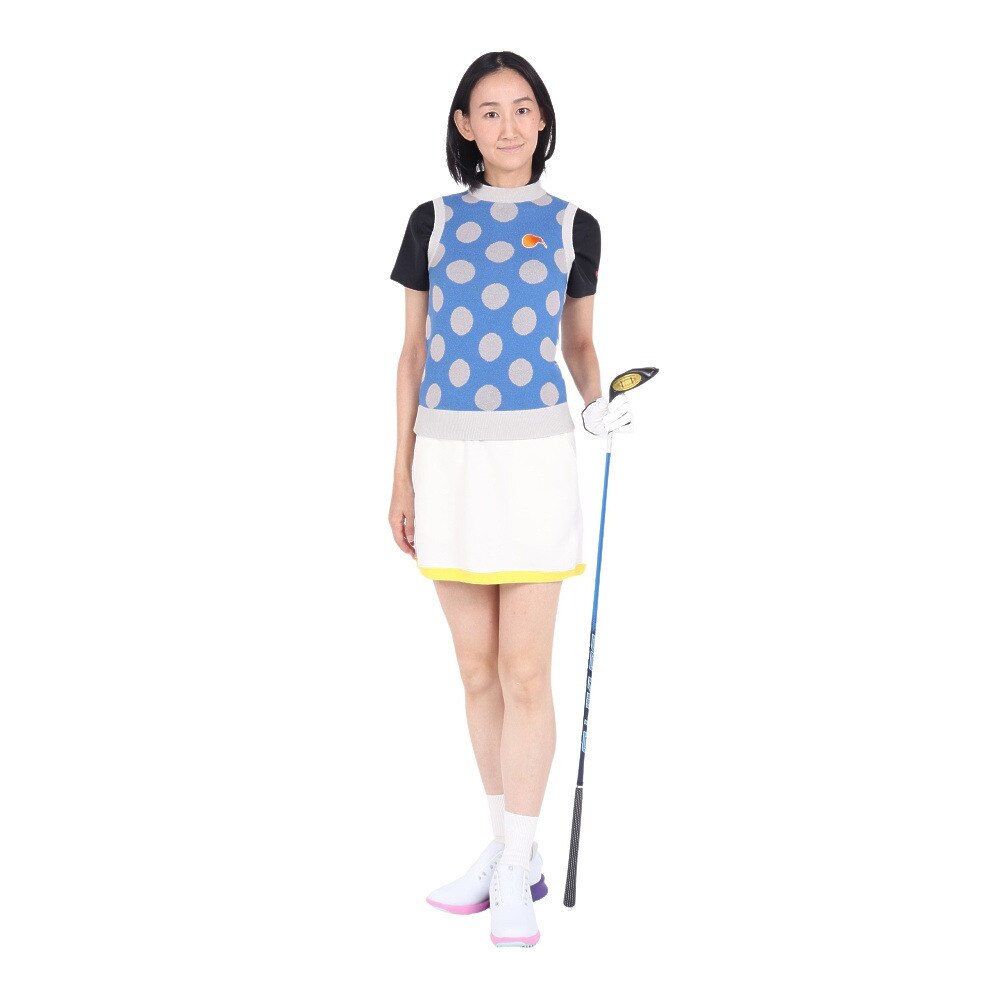 キウイアンドコー（KIWI&CO.）（レディース）ゴルフウェア Dot Summer Knit Vest KIWI8KV01L221-C074★★★