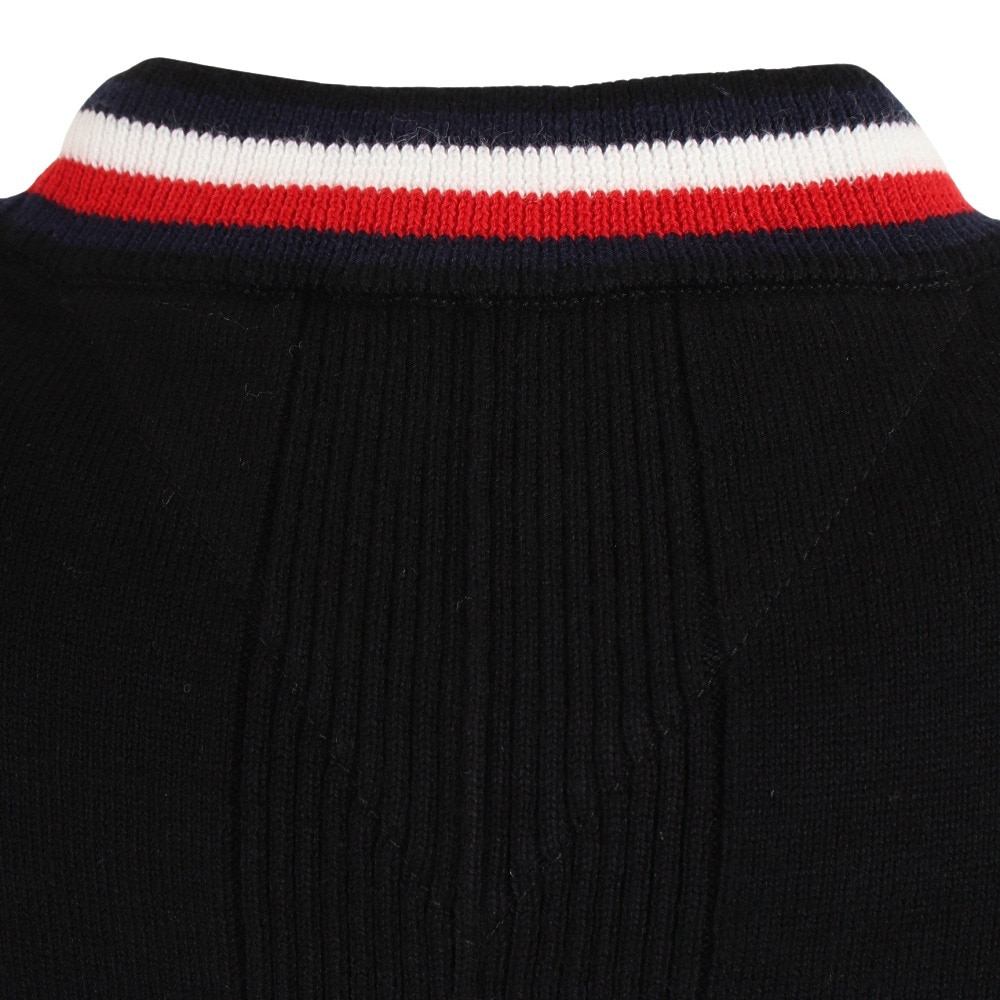 トミー ヒルフィガー ゴルフ（TOMMY HILFIGER GOLF）（レディース）ゴルフウェア グローバルストライプクルーネックベスト THLA257-BLK★★★