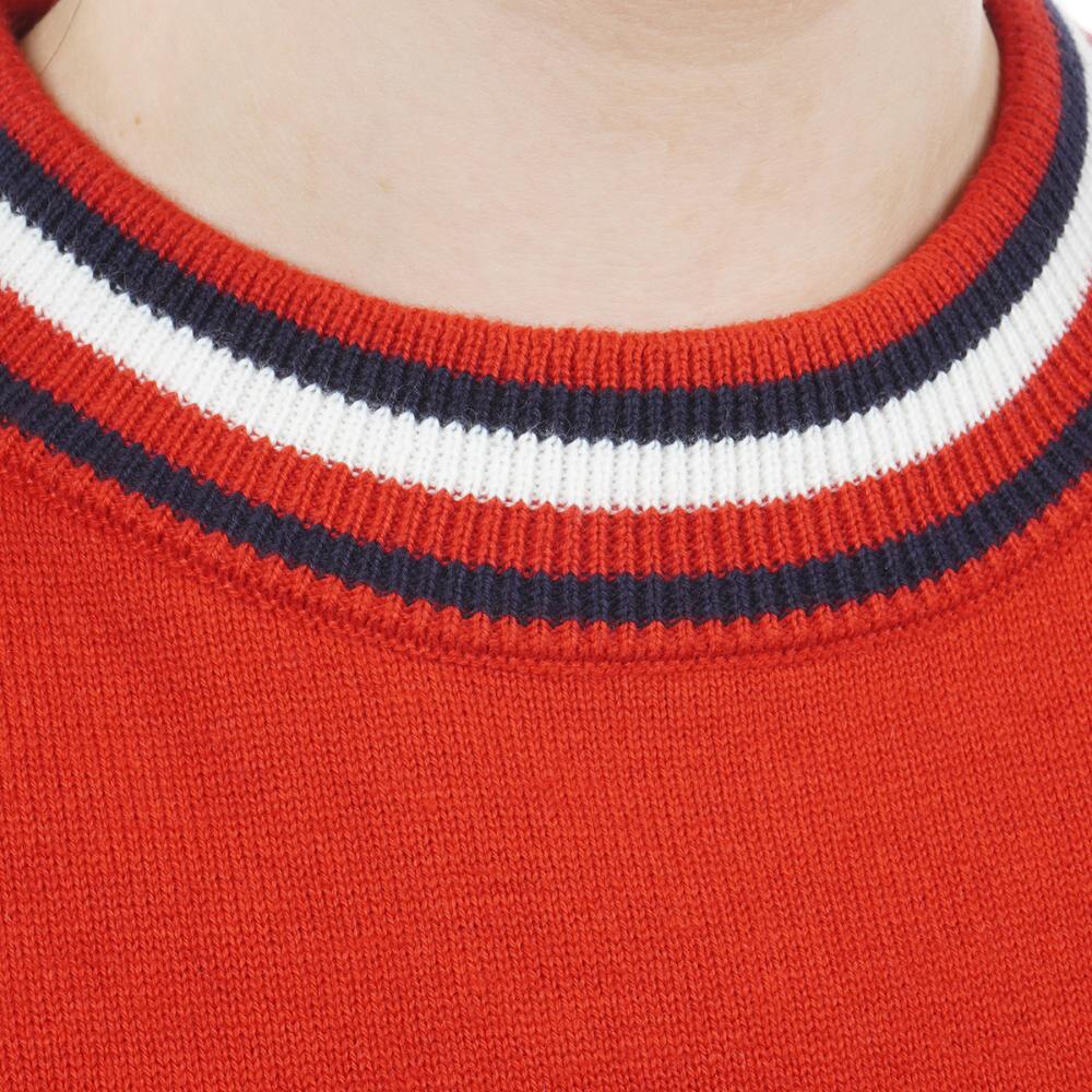 トミー ヒルフィガー ゴルフ（TOMMY HILFIGER GOLF）（レディース）ゴルフウェア 衿トリコ ニットベスト THLA257-RED