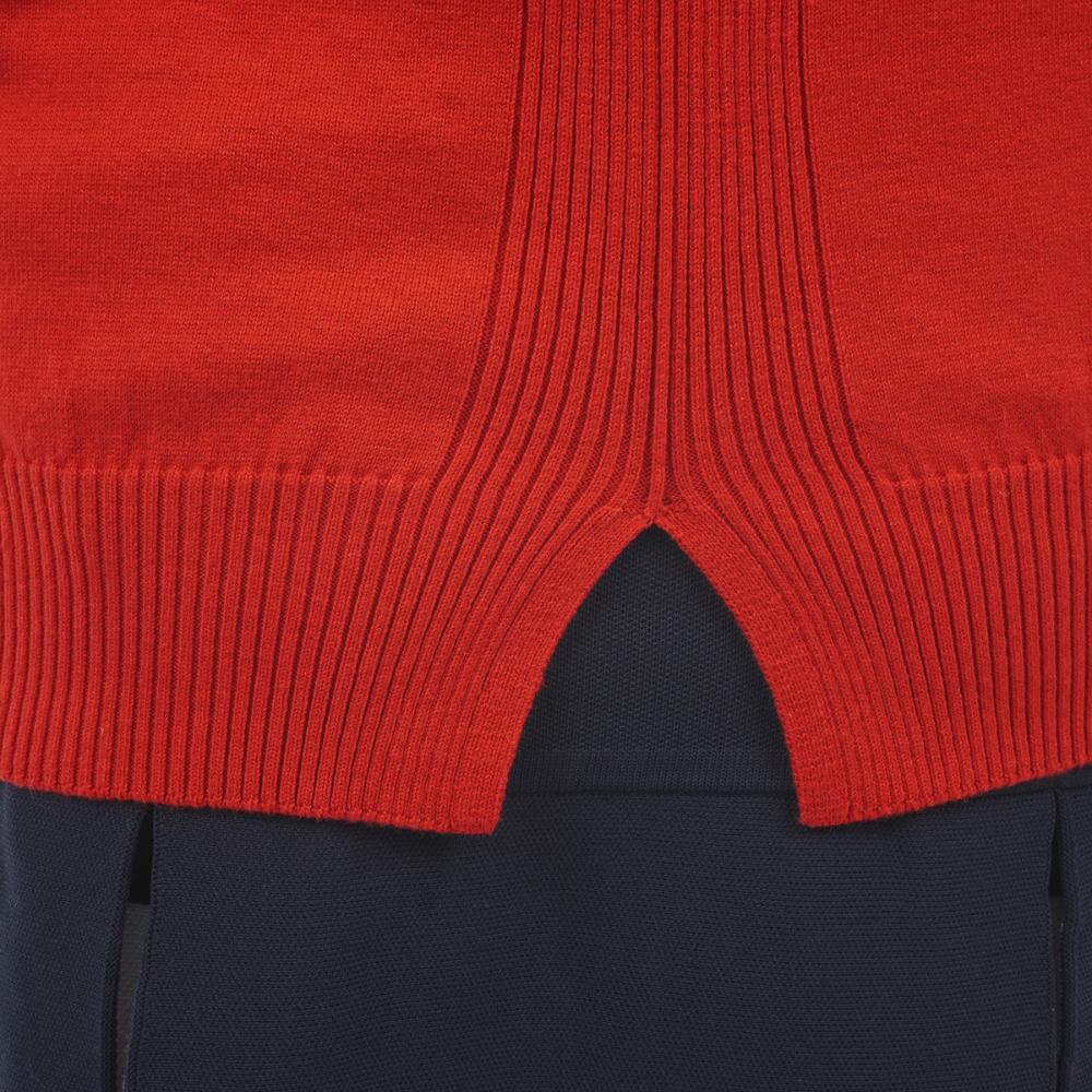 トミー ヒルフィガー ゴルフ（TOMMY HILFIGER GOLF）（レディース）ゴルフウェア 衿トリコ ニットベスト THLA257-RED