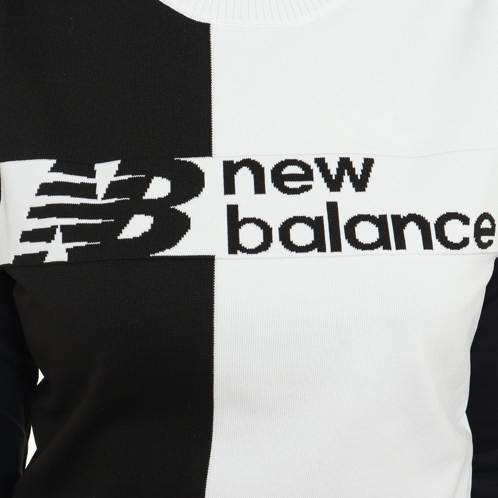 ニューバランス（new balance）（レディース）ゴルフウェア 撥水 ストレッチ 軽量 CREW NECK KNIT VEST 012-3173501-010